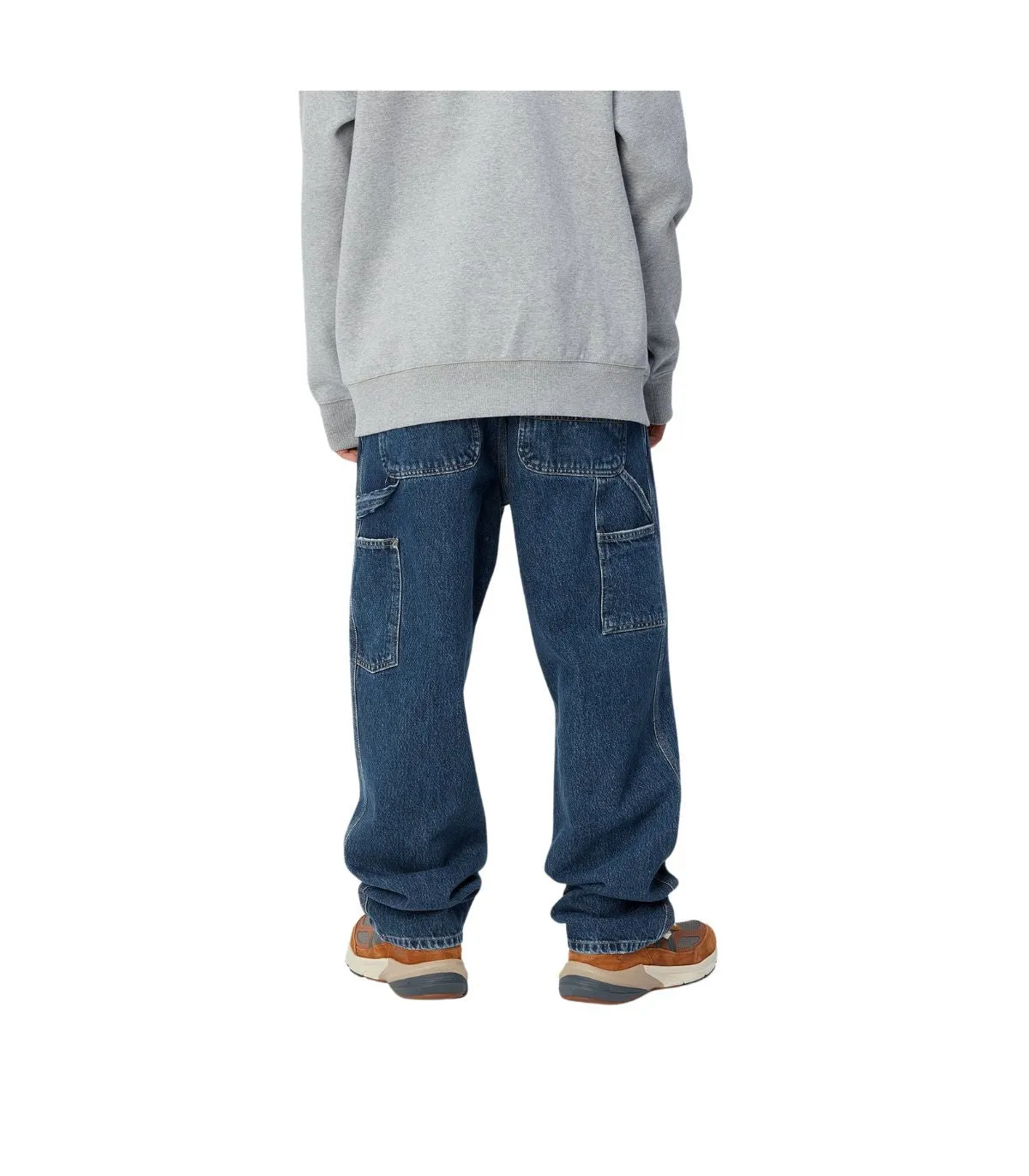 CARHARTT WIP SINGLE KNEE PANT BLUE STONE WASHED