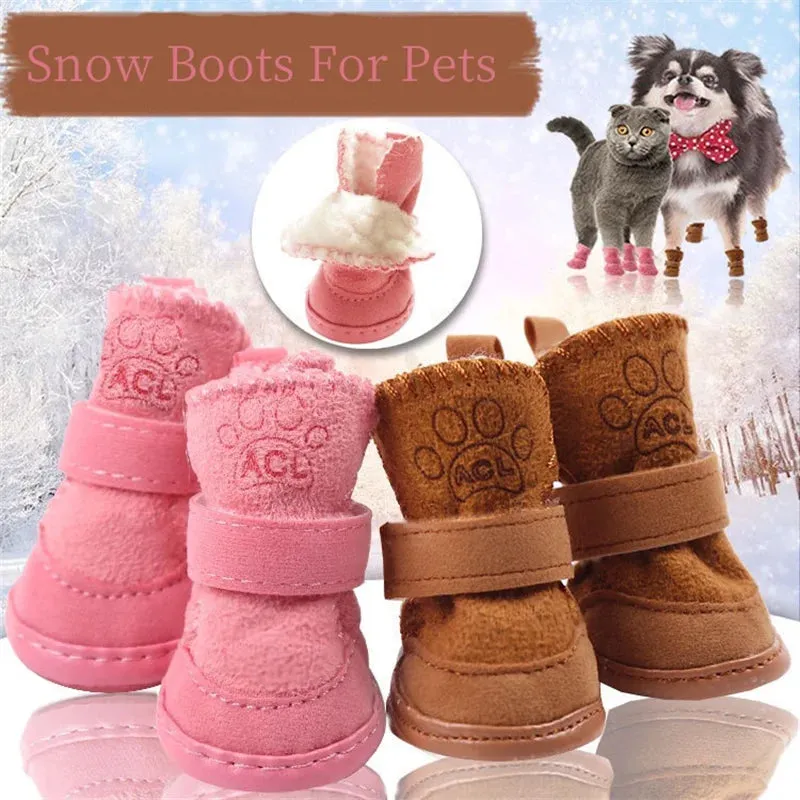 RPXBGUCKARHG 4pcs/set Pet Dog Shoes