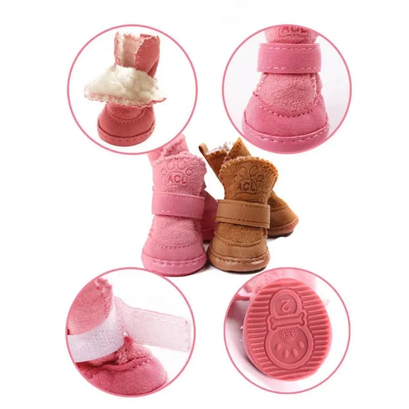 RPXBGUCKARHG 4pcs/set Pet Dog Shoes